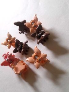 Butterfly Hair Clips - Set of 8