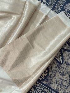 White Dyeable Banarasi Saree