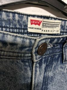 Acid Wash Straight Leg Jeans