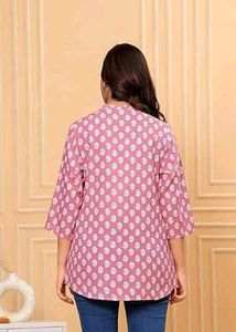 Stylish Pink Printed Top