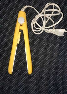 Mini Yellow Hair Straightener