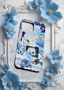 iPhone 13 Pro Max Blue Aesthetic Case