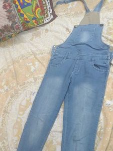 Light Wash Denim Overalls