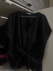 Zara knot tie top