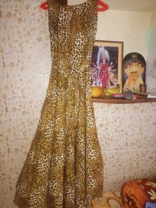 Rayon Kurti / And Cheetah Printed Long Frock.