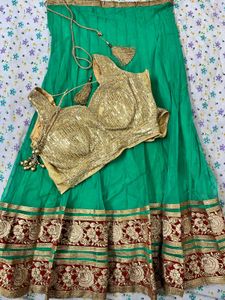 Wedding Season Special Guys🎉 Teal & Gold Lehenga