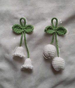 Crochet Lily of the Valley Decor 2 Keychain