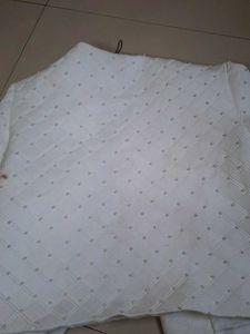 Elegant White Quilted Jacket