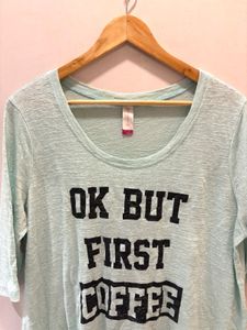 Cute Over Size Graphic Top