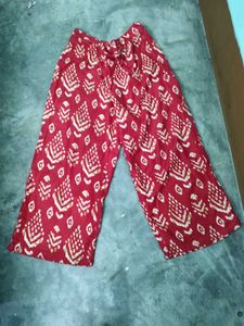 Beautiful Red Ikkat Print Kurti Set