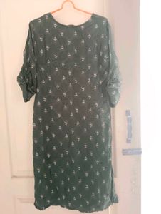 A cute green kurta