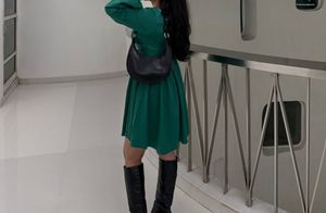 Emerald Green Mini Dress