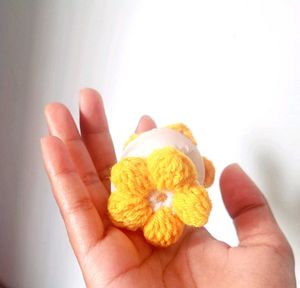 handmade crochet Flower Hair claw clip