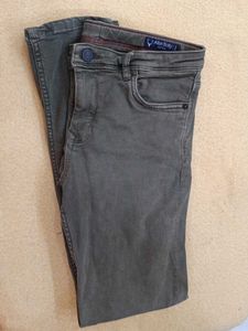 Allen Solly Grey Denim Jeans
