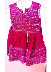 Preety Bright Dark Colour Girls Frocks