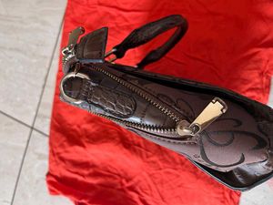 Brown Patterned Handbag