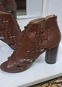Brand New Lace Up Heeled Boots
