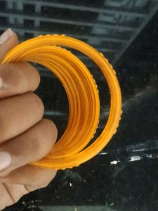 Yellow Bangles - Set of 12