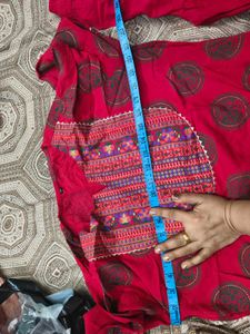 New Majenta Printed Kurta Set in xl size