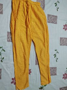 Palazzo Pant Yellow Colour