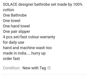 Bathrobe Set