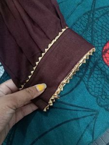 Elegant Kurta Set Brown