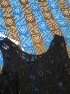 Black Fringe Tank Top