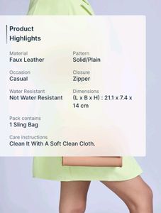 Twenty Dresses Nude Pink Sling Bag