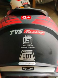 TVS RACING HELMET DOUBLE &#39;D&#39; Ring
