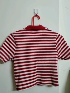 Red Striped Zudio T Shirt