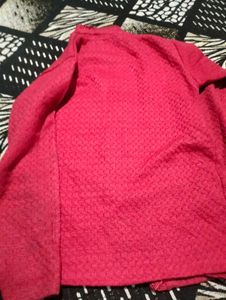 dark Pink Cardigan Sweater