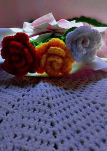 🌹Handmade Crocheted Rose Bouquet💐