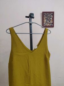Yellow slip top