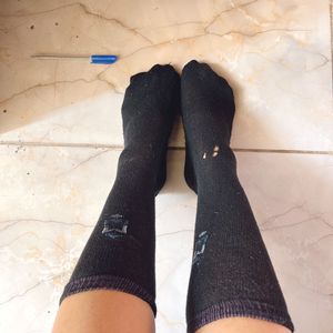 One Pair Of Daily Used Black Shocks