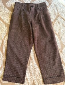Brown Polka Dot Capris pants