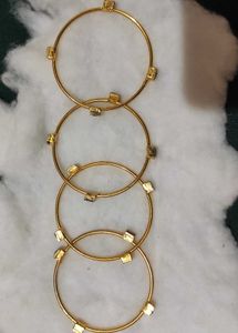 Gold Coated Bangles Women New