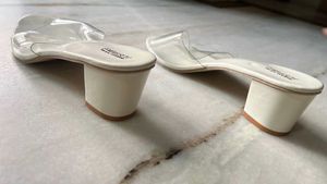Fashion Clear Heeled Mules