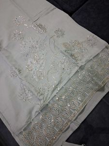 Elegant Green Embroidered Kurta Set