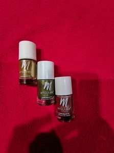 Combo Of 3 Myglamm Mattalic Nail Paint