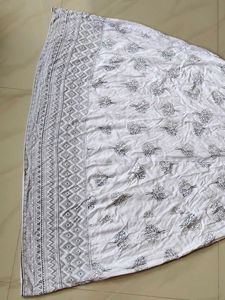White Embroidered Tree Print Kurti😍🎊🎉