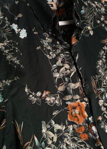 Floral Print Slim Fit Opaque Cotton Casual Shirt