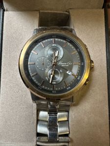 Kenneth Cole NY KC9258 Multifunction Chunky Stainl
