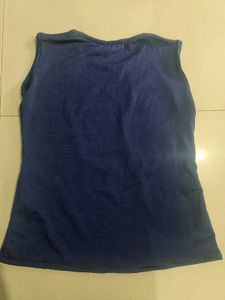Navy Blue Striped Co-ord Set