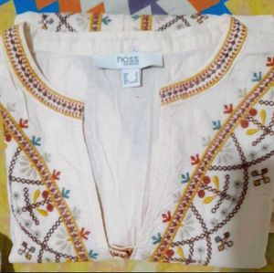 Embroidered Bohemian Top