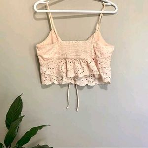Peach Crop Top