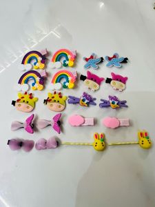 Cute Kids Hair Clips - 18  Pair