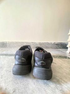 Black Chunky School Sneakers