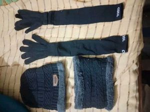 Winter Set: Cap, Scarf, Gloves &amp; Sleeves