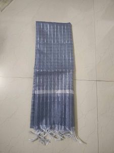 Elegant Grey Silk blended Striped Dupatta