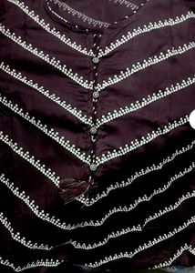 Black Embroidered Kurti